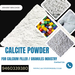 Calcite Powder for Calcium Filler Manufacturing Industries